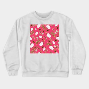 Dragonfruit  | Watercolor | Pattern Crewneck Sweatshirt